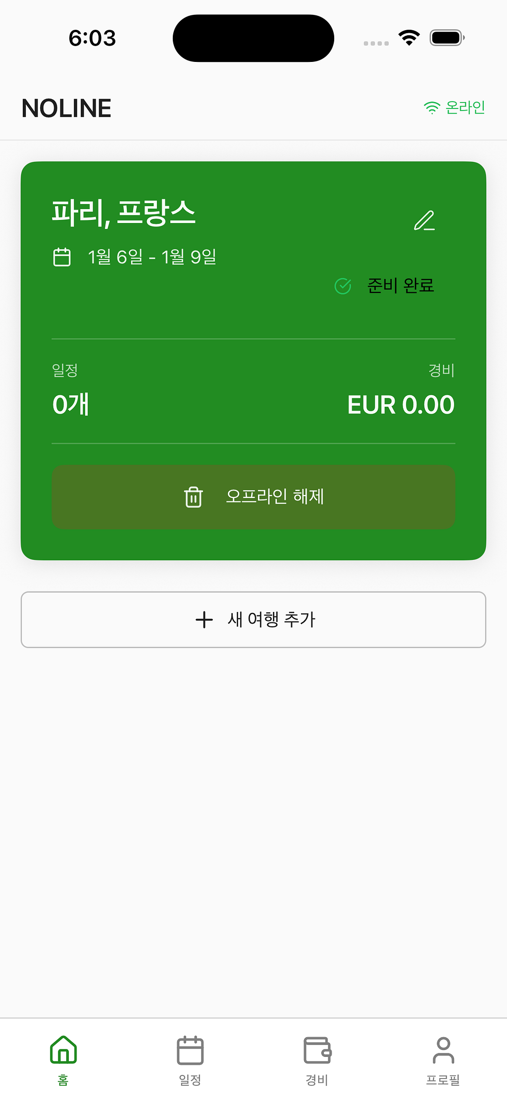 여행 활성화 전후 비교